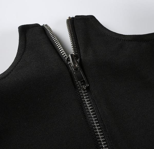 Γυναικεία  φούστα  με υψηλή μέση και πολύ ενδιαφέρον φερμουάρ