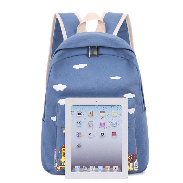 Γλυκό παιδικό σακίδιο με πολύχρωμες εικόνες, κατάλληλο για τη καθημερινή ζωή και για το σχολείο