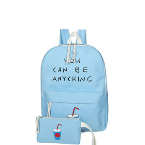 Παιδικό σακίδιο, κατάλληλο για το σχολείο με επιγραφή και εφαρμογή σε πολλά χρώματα