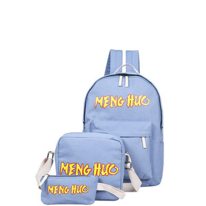 Σχολικό σακίδιο για κορίτσια και αγόρια με επιγραφές σε πολλά χρώματα