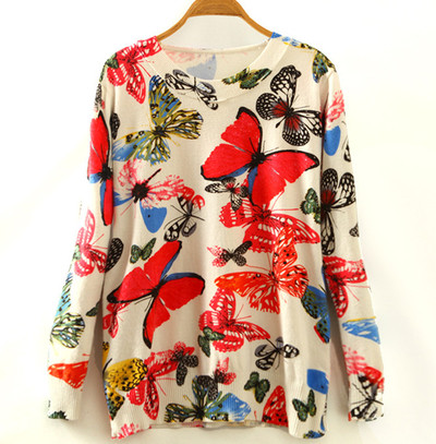 Много интересен шарен дамски пуловер - 10 модела