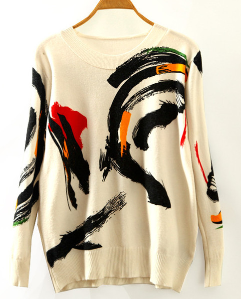 Много интересен шарен дамски пуловер - 10 модела