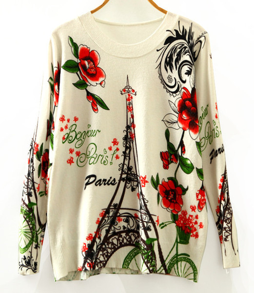 Много интересен шарен дамски пуловер - 10 модела