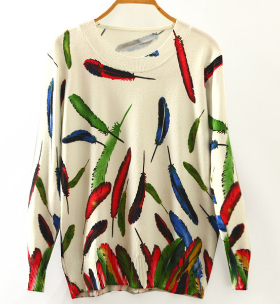 Много интересен шарен дамски пуловер - 10 модела