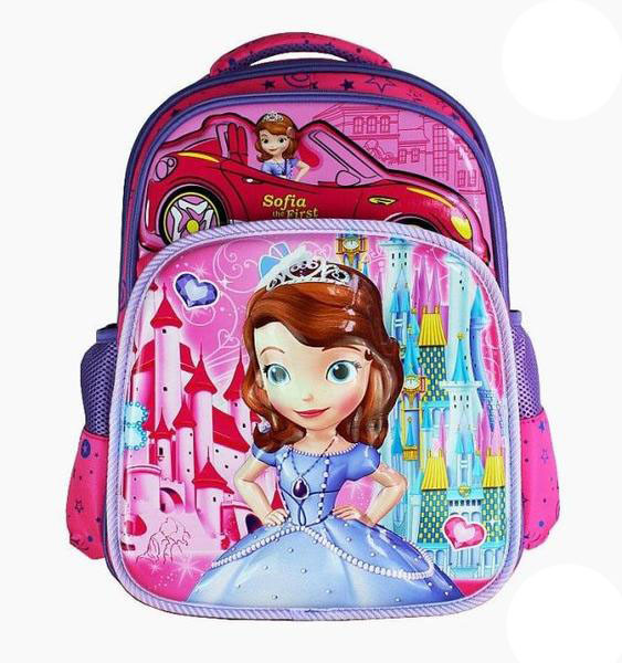 Τρέχον παιδικό σακίδιο με τρισδιάστατες εικόνες σε τρία διαφορετικά μοντέλα