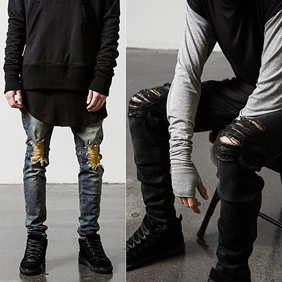 Μοντέρνα ανσρικά  "slim fit" τζιν  - 2 χρώματα