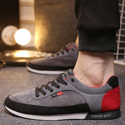 Περιστασιακά άνετα ανδρικά παπούτσια με επίπεδη σόλα και εγκάρσιες ζεύξεις - 3 μοντέλα