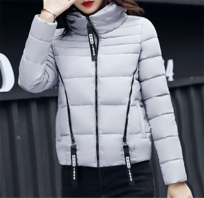 Μοντέρνο γυναικείο μπουφάν με ενδιαφέρον φερμουάρ - 5 χρώματα