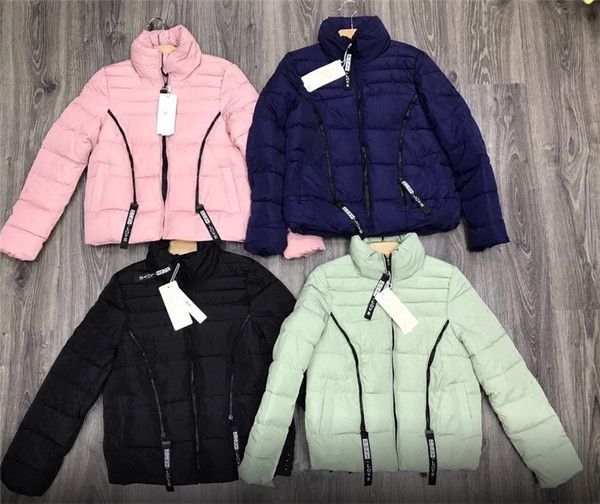 Μοντέρνο γυναικείο μπουφάν με ενδιαφέρον φερμουάρ - 5 χρώματα