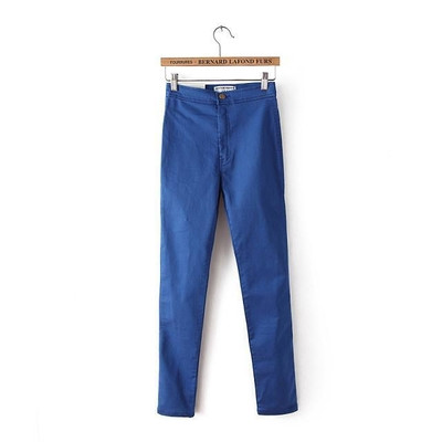Καθημερινά γυναικεία παντελόνια denim  σε μοντέλο λεπτού τύπου - 5 χρώματα