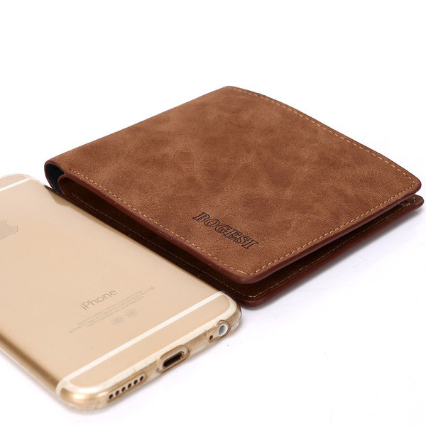 Κομψό βελούδινο ανδρικό πορτοφόλι