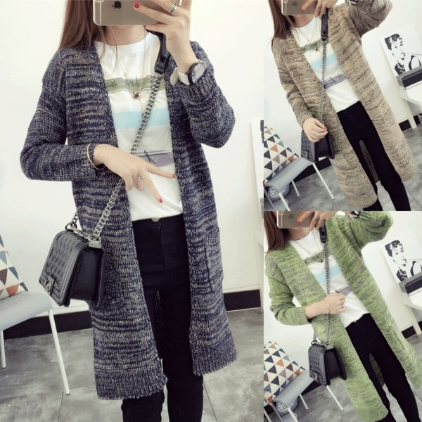 Κομψή γυναικεία πλεκτή ζακέτα για το φθινόπωρο και το χειμώνα σε 3 χρώματα