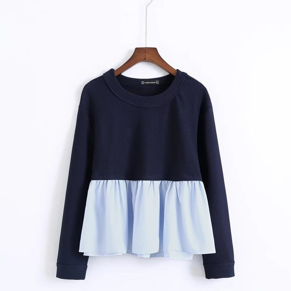 Καθημερινή σπορ-κομψή γυναικεία μπλούζα σεδιάφορα χρώματα