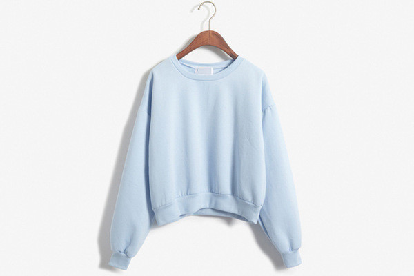 Γυναικεία καθημερινή μπλούζα  με μακριά μανίκια και κολάρο σε σχήμα O - 6 χρώματα