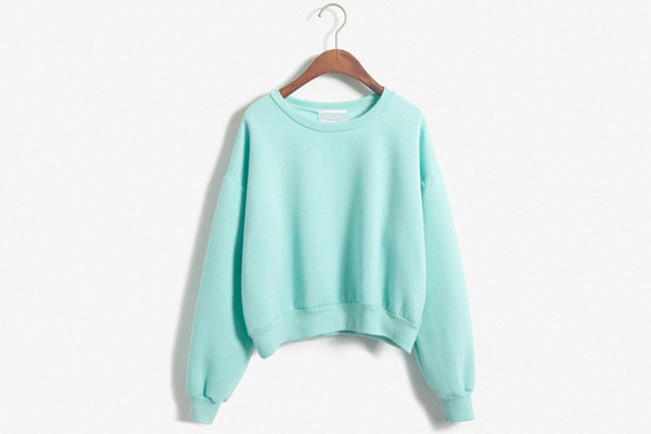 Γυναικεία καθημερινή μπλούζα  με μακριά μανίκια και κολάρο σε σχήμα O - 6 χρώματα