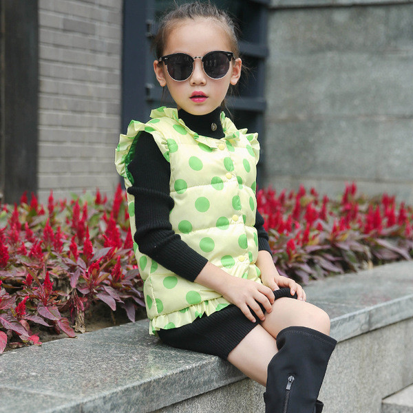 Παιδικό γιλέκο για κορίτσια σε διάφορα χρώματα