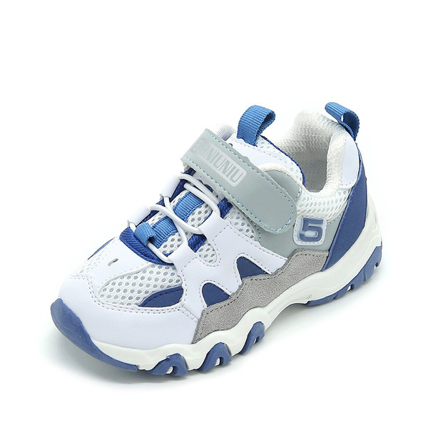 Παιδικά πάνινα παπούτσια για αγόρια με αυτοκόλλητα σε διάφορα χρώματα