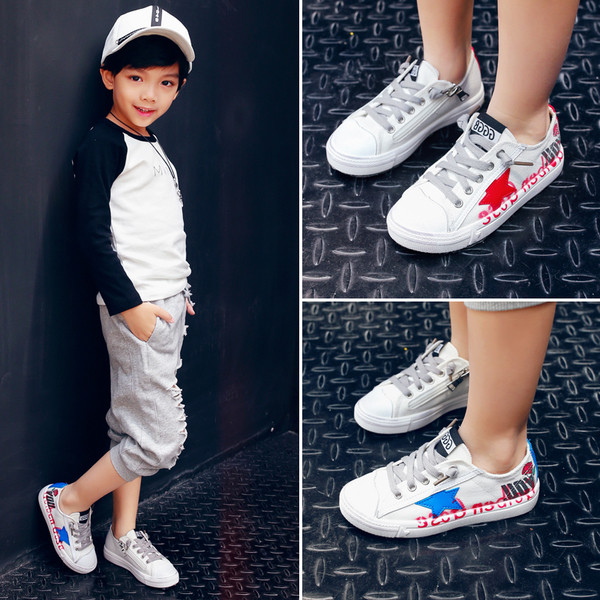 Κομψά παιδικά πάνινα παπούτσια για αγόρια σε διάφορα χρώματα