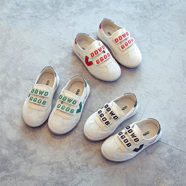 Ежедневни детски кецове - унисекс, с лепенки с надпис