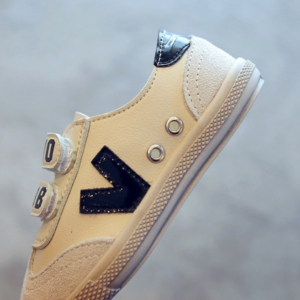 Ежедневни детски кецове - унисекс, с лепенки с надпис