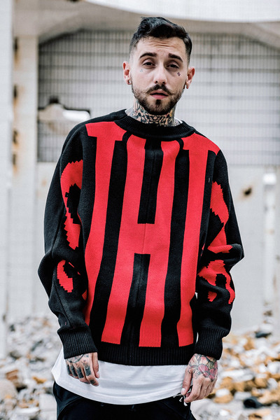 Φθινόπωρο ανδρικό πουλόβερ σε δύο χρώματα και freestyle