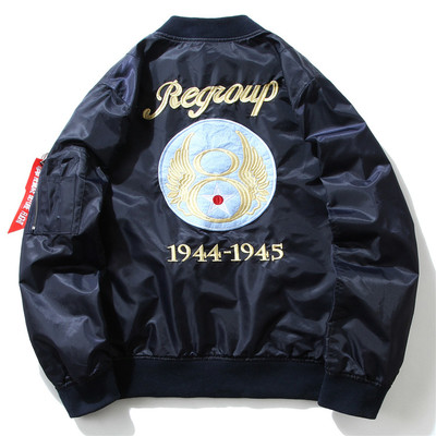 Φόρεμα βομβιστής φθινοπώρου για άνδρες με πλάτη και τρία χρώματα