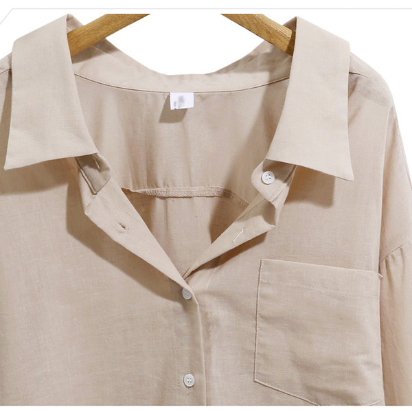 Καθημερινό γυναικείο πουκάμισο σε ελεύθερο σχέδιο, σε τρία χρώματα