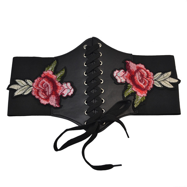 Πολύ ενδιαφέρουσα και κομψή γυναικεία ζώνη , με σταυρωτά κορδόνια με ενδιαφέρον και πολύ κομψό κεντήματα