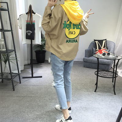 Красиво есенно яке за дамите в четири цвята с качулка и в широк модел