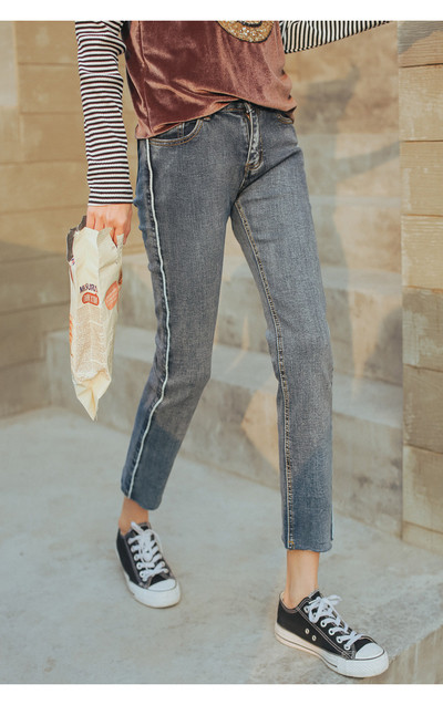 Πανέμορφα γυναικεία τζιν σε γκρι χρώμα 7/8, κατάλληλα για τη καθημερινή ζωή