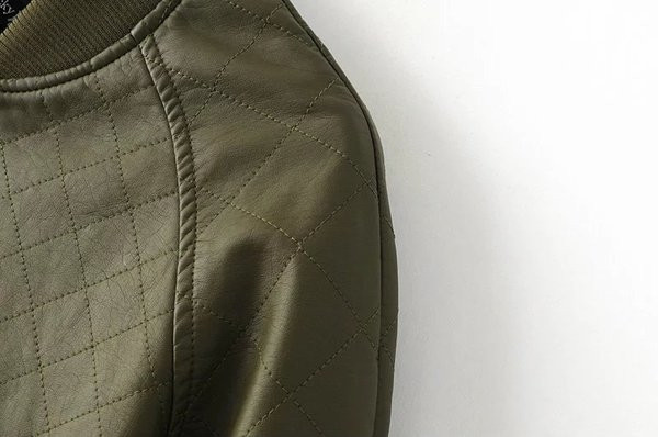 Καθημερινό γυναικείο μπουφάν με μακρύ μανίκι και κολάρο σε σχήμα O σε σύγχρονο στυλ