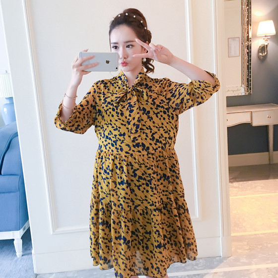 Φόρεμα για εγκύους με μανίκι 3/4 σε ελεύθερο στυλ