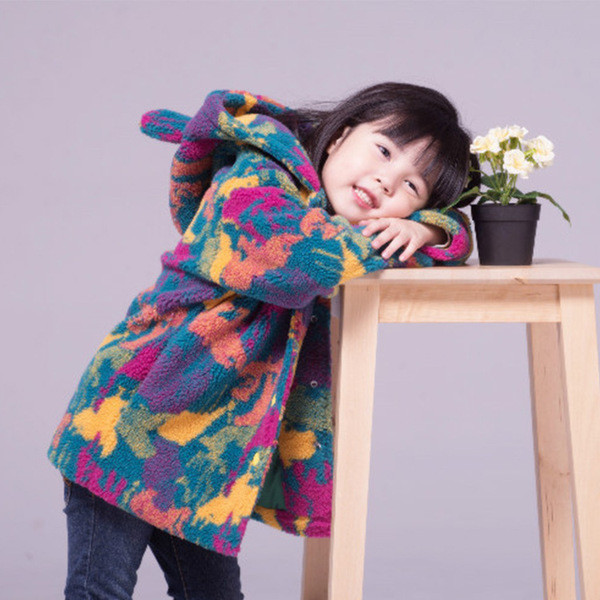 Χειμωνιάτικο παιδικο μπουφάν για κορίτσια με κουκούλα 