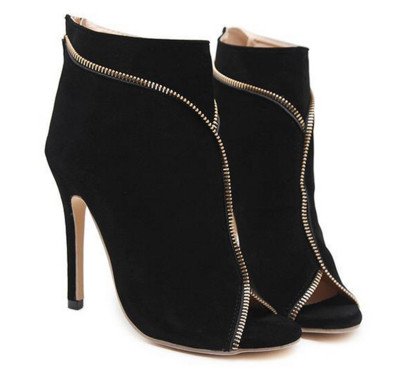 Γυναικεία ψηλά παπούτσια με ψηλά τακούνια με κάλυμμα σουέτ