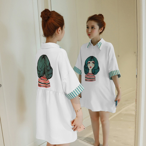 Κομψό πουκάμισο για εγκυμοσύνη 3/4 μανίκια και εικόνα