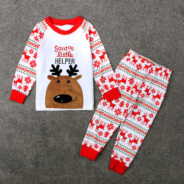 Сладка зимна пижама за момчета и момичета с изображение