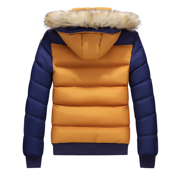 Όμορφο χειμωνιάτικο ανδρικό σακάκι  με κουκούλα και ρουφηξιά σε μερικά χρώματα