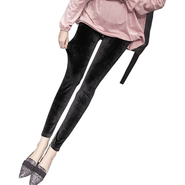 Κομψό κολάν για έγκυες γυναίκες σε μαύρο και σκούρο γκρι χρώμα