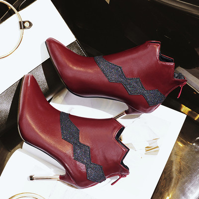 Γυναικεία παπούτσια με ψηλό τακούνι σε πολλά χρώματα και  με φερμουάρ