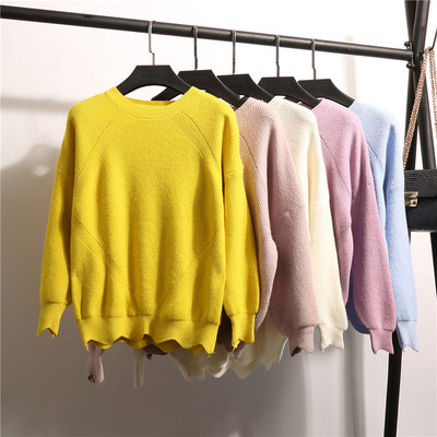 Топъл зимен пуловер за дамите в семпъл дизайн и в много цветове