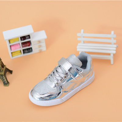 Παιδικά πάνινα παπούτσια για κορίτσια - λαμπερά και με λουράκια βελκρό σε τρία χρώματα