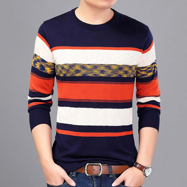 Πολύ άνετο πουλόβερ καθημερινό ανδρικό πουλόβερ σε πολλά χρώματα και ποικιλία σχεδίων