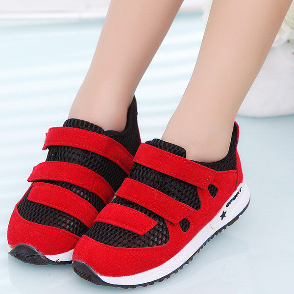 Сладки детски маратонки за момичета и момчета с лепенки, в четири цвята - дишащи