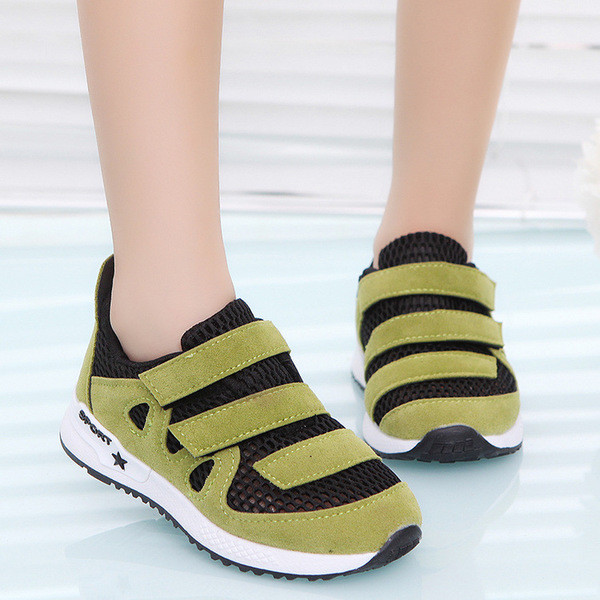 Сладки детски маратонки за момичета и момчета с лепенки, в четири цвята - дишащи