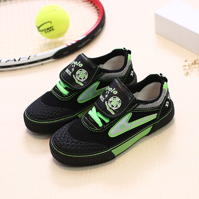 καθημερινά πάνινα παπούτσια για αγόρια με λουράκια βελκρό σε τριά χρώματα