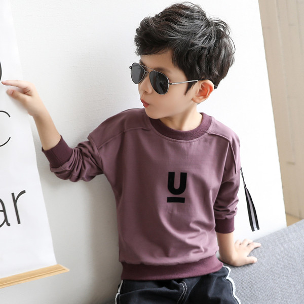 Παιδικό T-shirt για αγόρια σε απλό σχέδιο σε τρία χρώματα