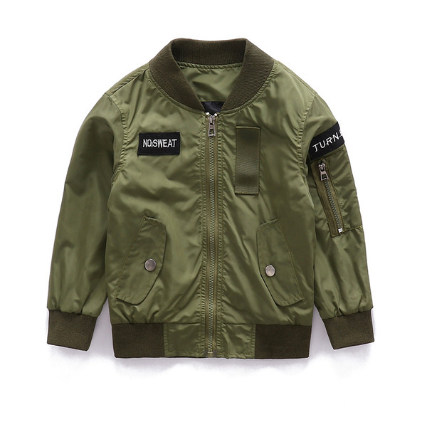 Παιδικό μπουφάν για  αγόρια σε πράσινο και μαύρο χρώμα