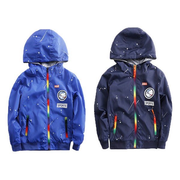 Παιδικό αθλητικό φούτερ για αγόρια με κουκούλα σε δύο χρώματα