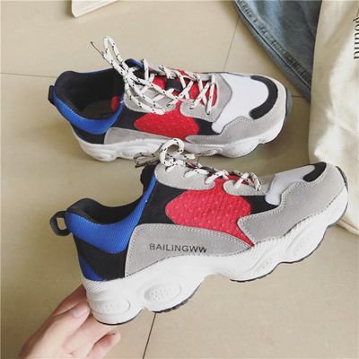 Καθημερινά αθλητικά γυναικεία παπούτσια με ανθεκτική σόλα σε τρία χρώματα