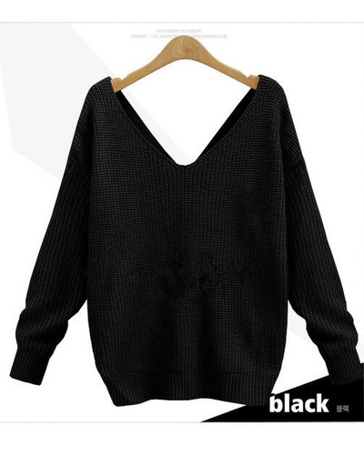 Много интересен дамски пуловер с V-образно деколте,няколко модела